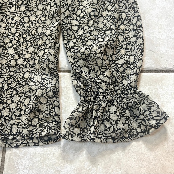 NWOT Robertson + Rodeo Black/Beige Floral Blouse - Picture 7 of 13